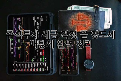 주식투자, 세금 걱정 끝! 양도세, 배당세 완벽 정리