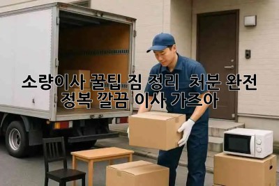 소량이사 꿀팁🍯 짐 정리 & 처분 완전 정복! 깔끔 이사 가즈아! 🚚