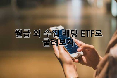 월급 외 수입, 배당 ETF로 굴려보자!
