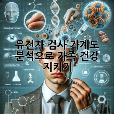 유전자 검사🧬, 가계도 분석으로 가족 건강 지키기!