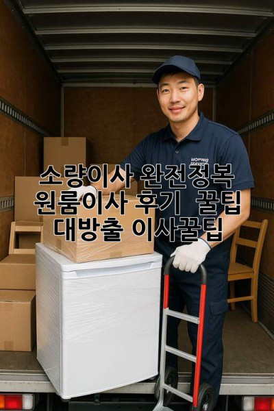 소량이사 완전정복 📦 원룸이사 후기 & 꿀팁 대방출! #이사꿀팁