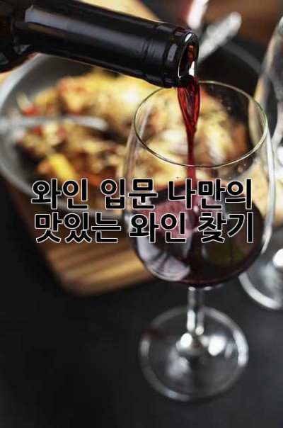와인 입문: 나만의 맛있는 와인 찾기🍷