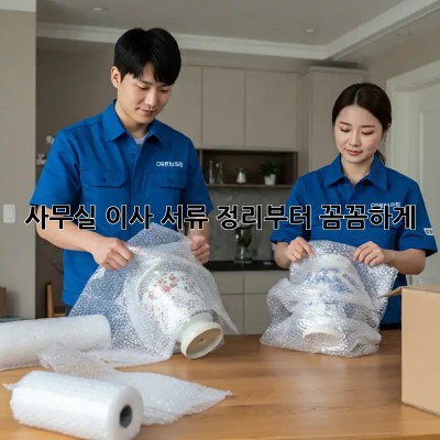 사무실 이사? 서류 정리부터 꼼꼼하게!