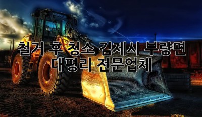 철거 후 청소? 김제시 부량면 대평리 전문업체!